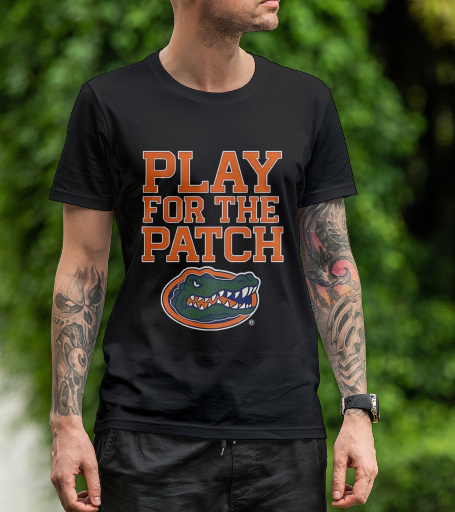 Play For The Patch Florida Gators Alligator Emblem T-Shirt