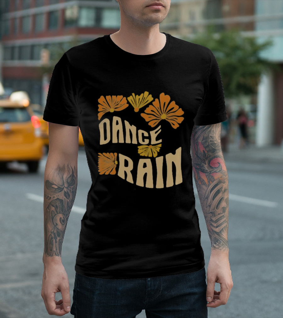 Charles Wesley Godwin Dance Rain Floral Pattern T-Shirt
