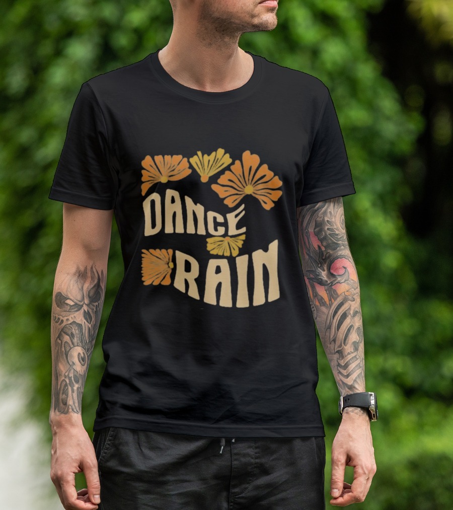 Charles Wesley Godwin Dance Rain Floral Pattern T-Shirt