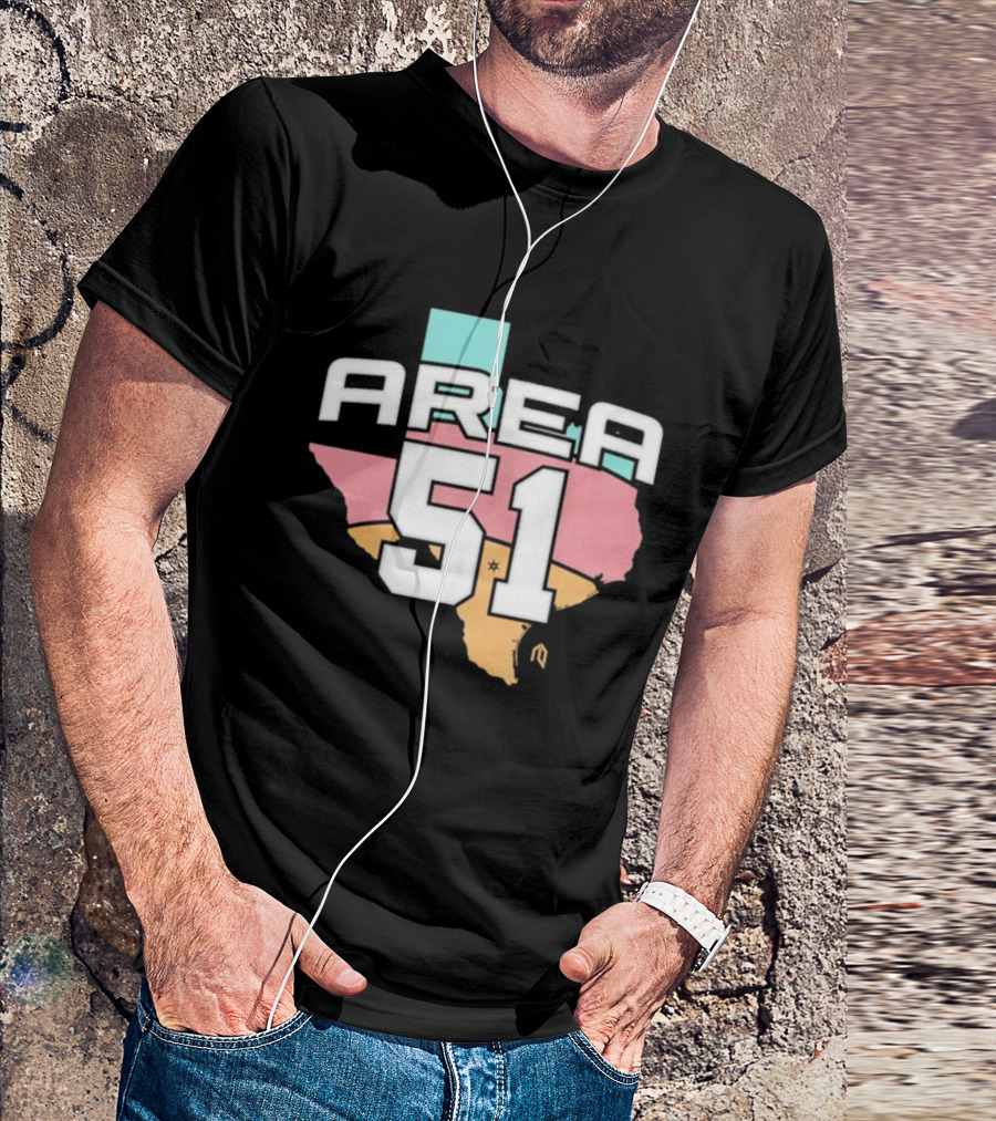 San Antonio Spurs Area 51 Texas Basketball Theme T-Shirt
