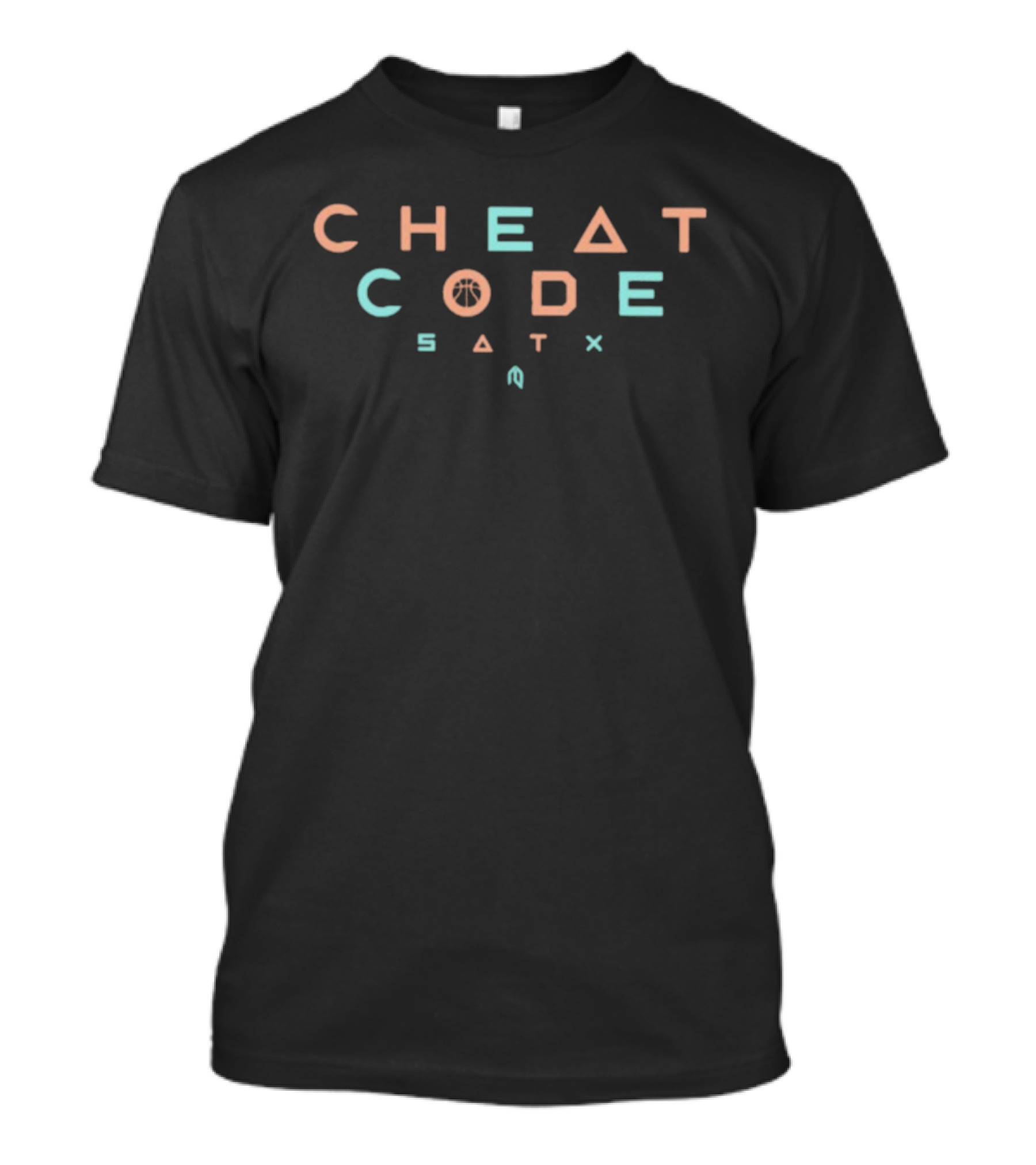 San Antonio Spurs Cheat Code SOTX Gaming Symbols And Basketball Icon T-Shirt