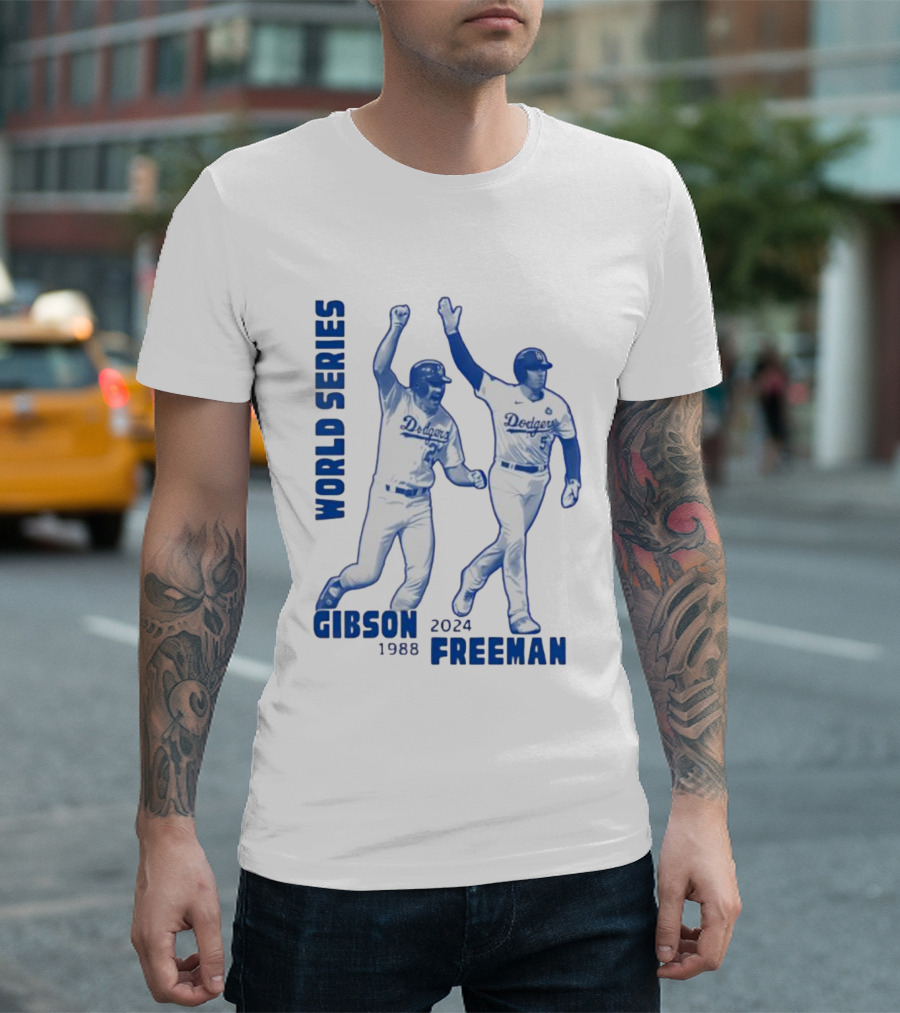 World Series Dodgers Gibson 1988 Freeman 2024 T-Shirt