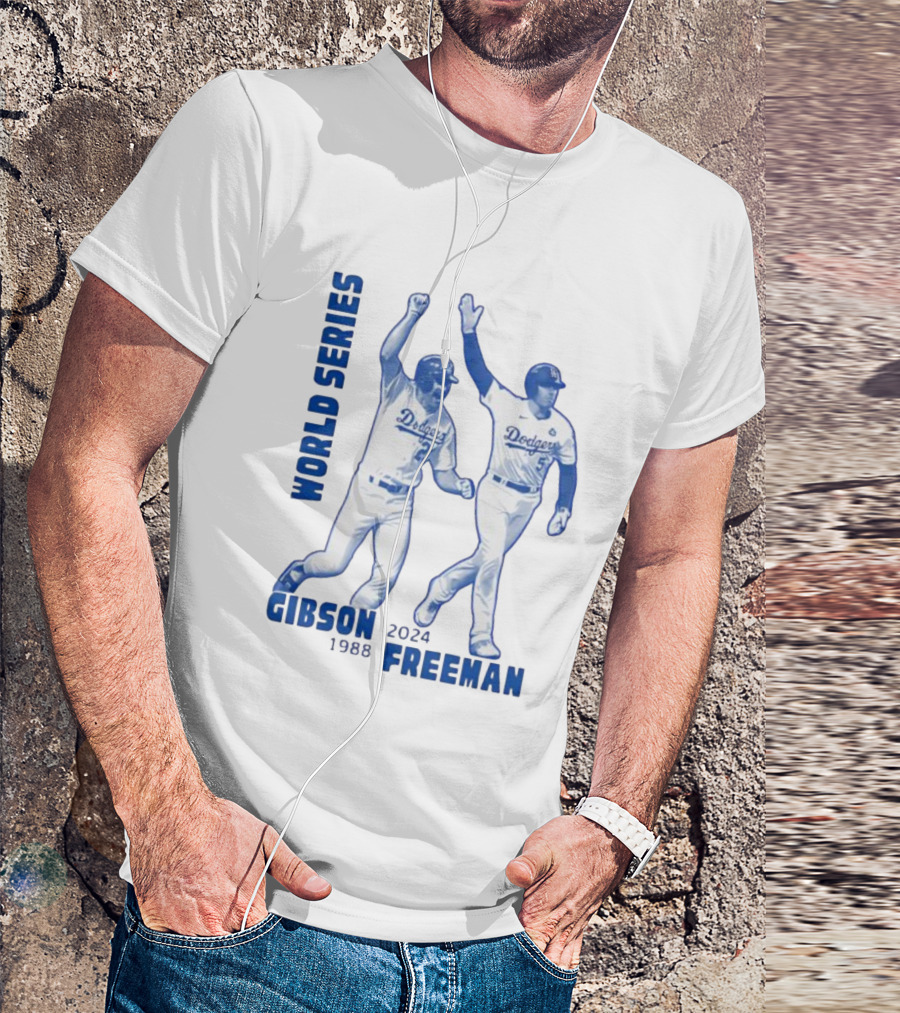 World Series Dodgers Gibson 1988 Freeman 2024 T-Shirt