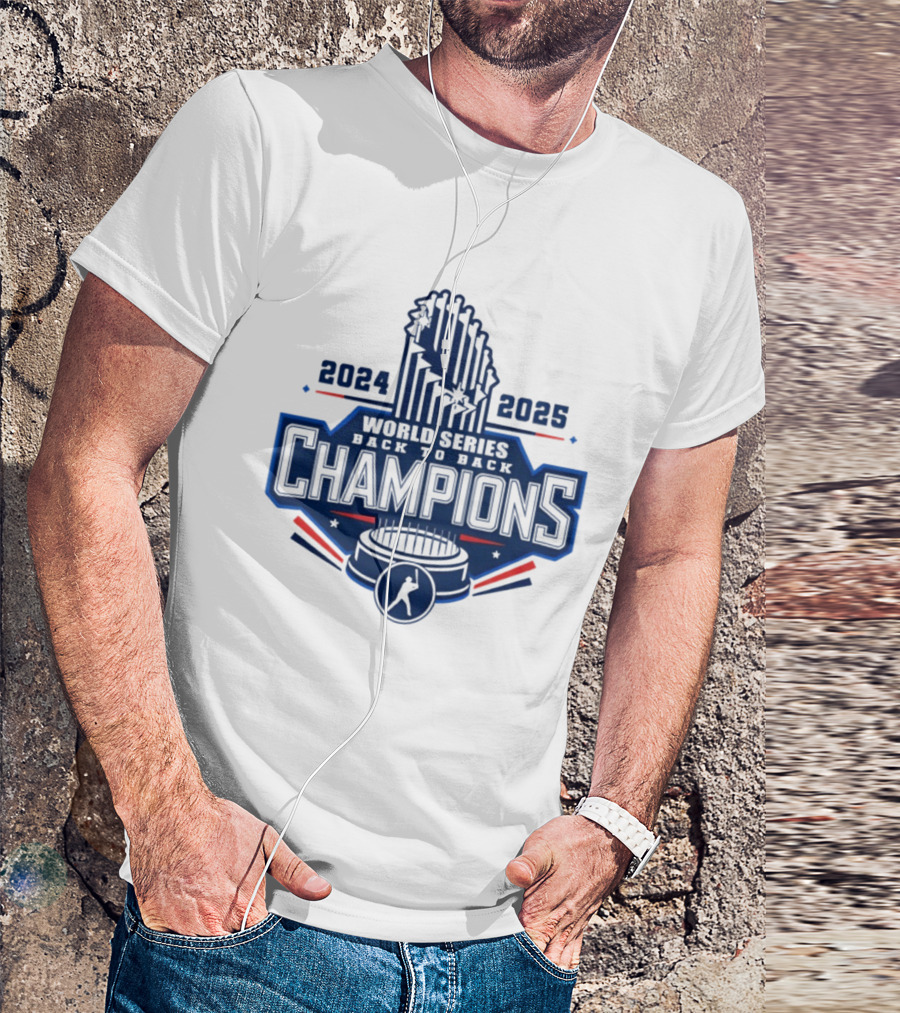 Los Angeles Dodgers World Series Back To Back 2024 2025 Champions MLB T-Shirt