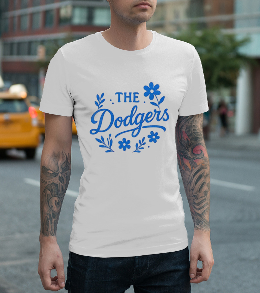 Floral Dodgers World Series 2025 Los Angeles Dodgers Flowers T-Shirt
