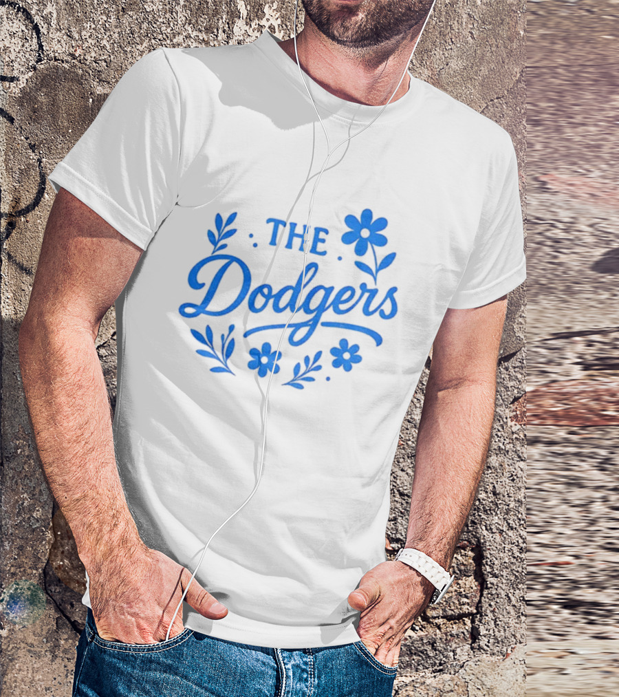 Floral Dodgers World Series 2025 Los Angeles Dodgers Flowers T-Shirt