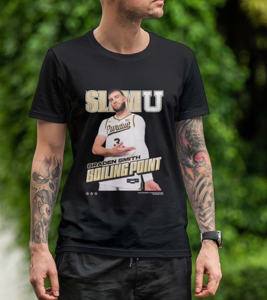 SlamU Braden Smith Boiling Point Purdue Boilermakers T-Shirt