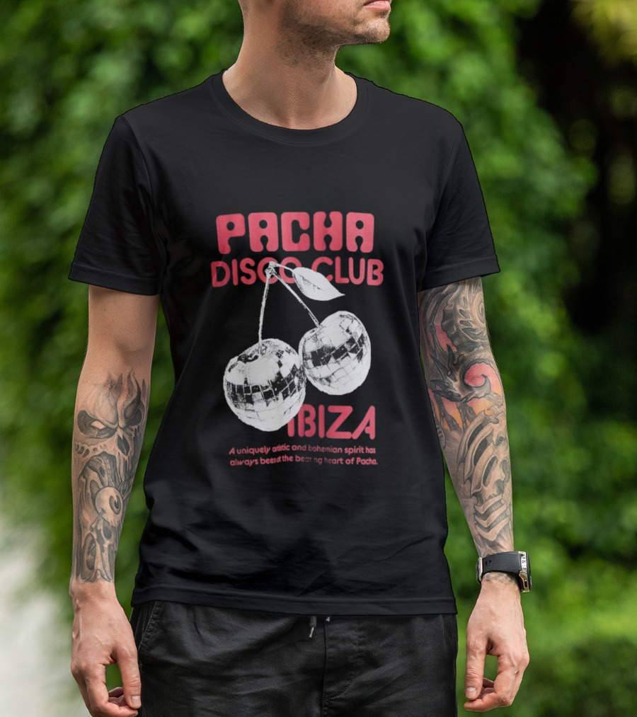 Pacha Disco Club Ibiza Cherry Mirror Balls Unique Vibe T-Shirt