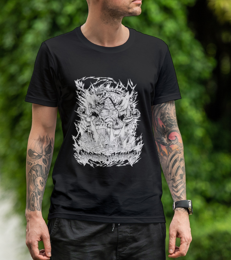 SpaceGodzilla Nekro Variant Fictional Monster Collectible Comic Style T-Shirt