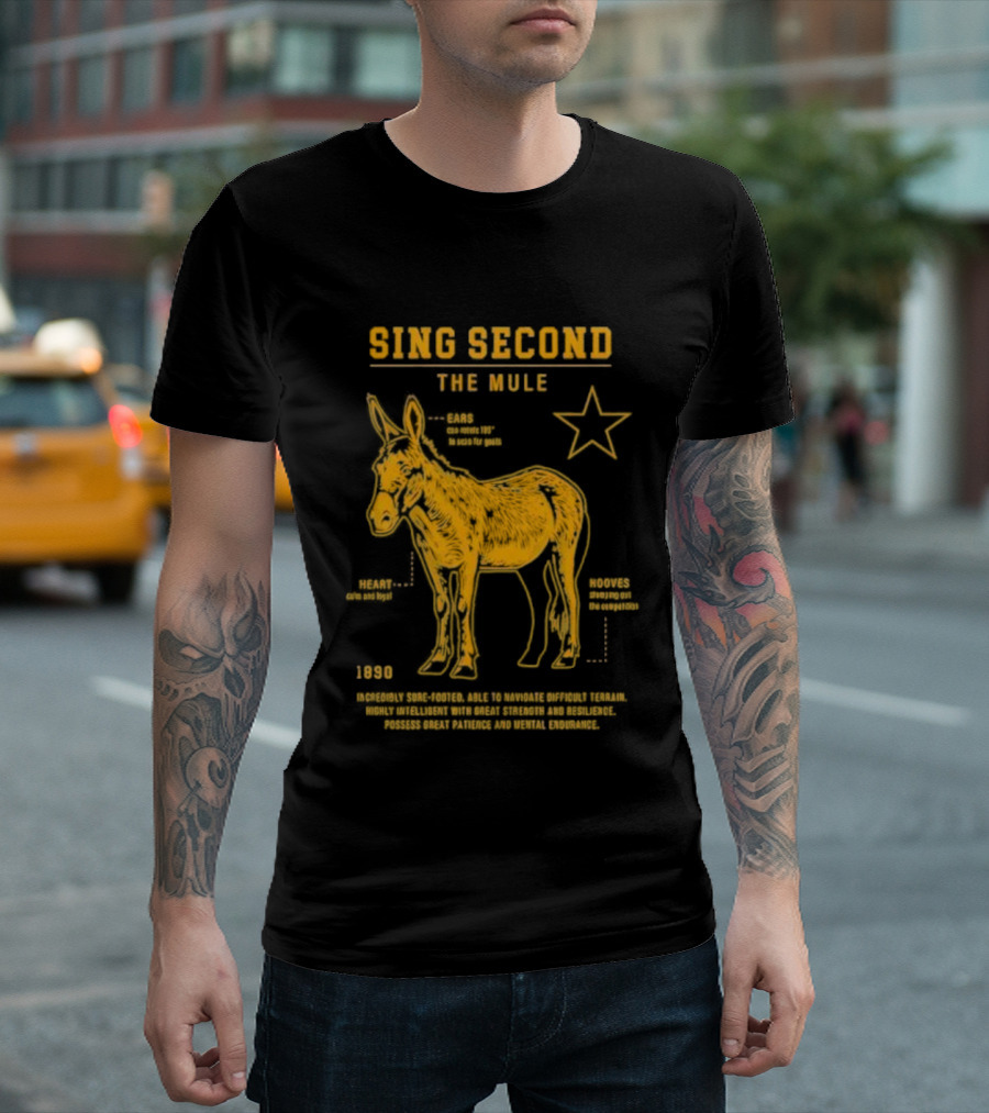 Sing Second The Mule 1890 Star Chart T-Shirt