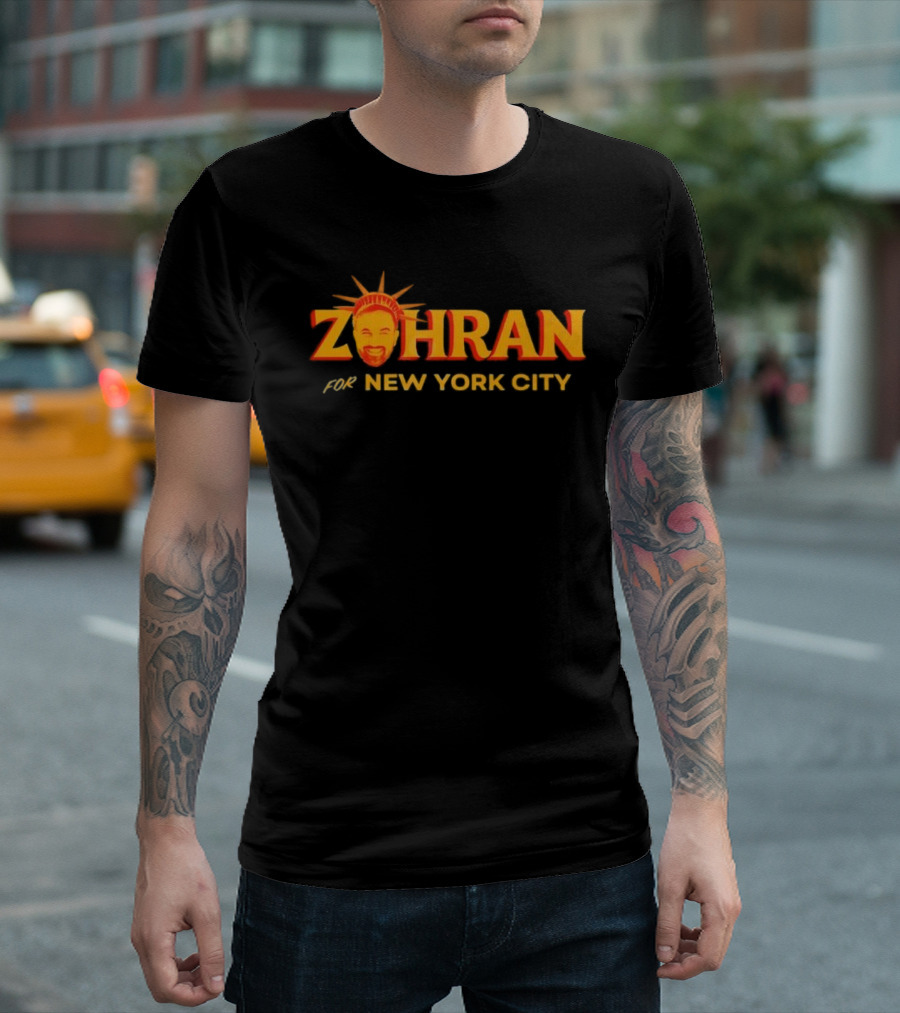 Zohran For New York City Sunburst Design T-Shirt