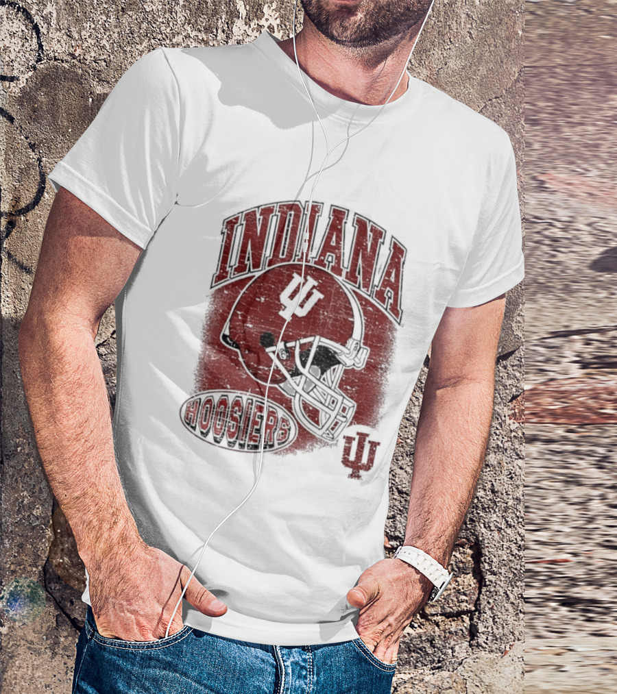 Indiana Hoosiers Vintage Helmet IU Football T-Shirt