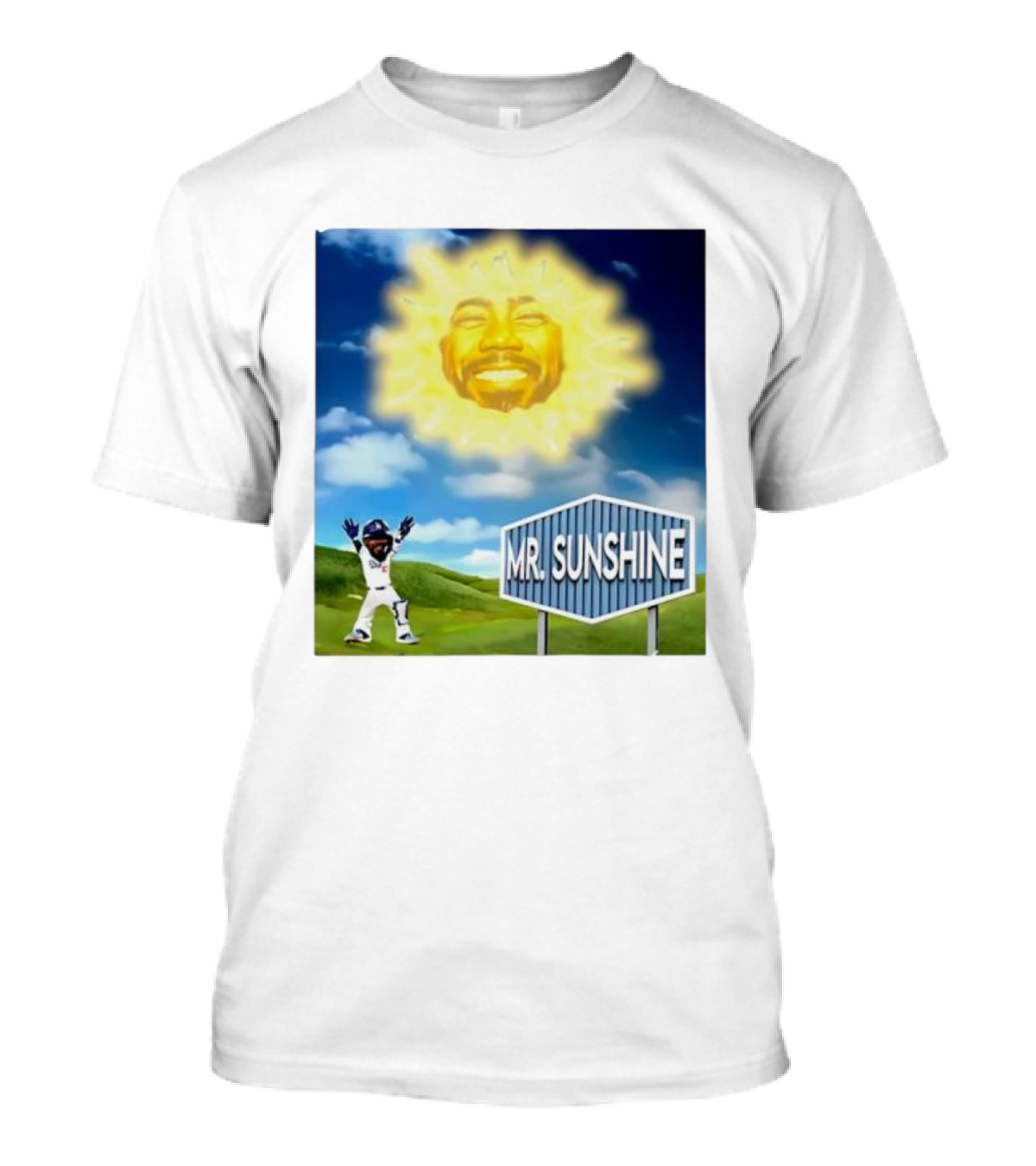 Dodgers Celebration Mini Mr. Sunshine LA Baseball Player T-Shirt