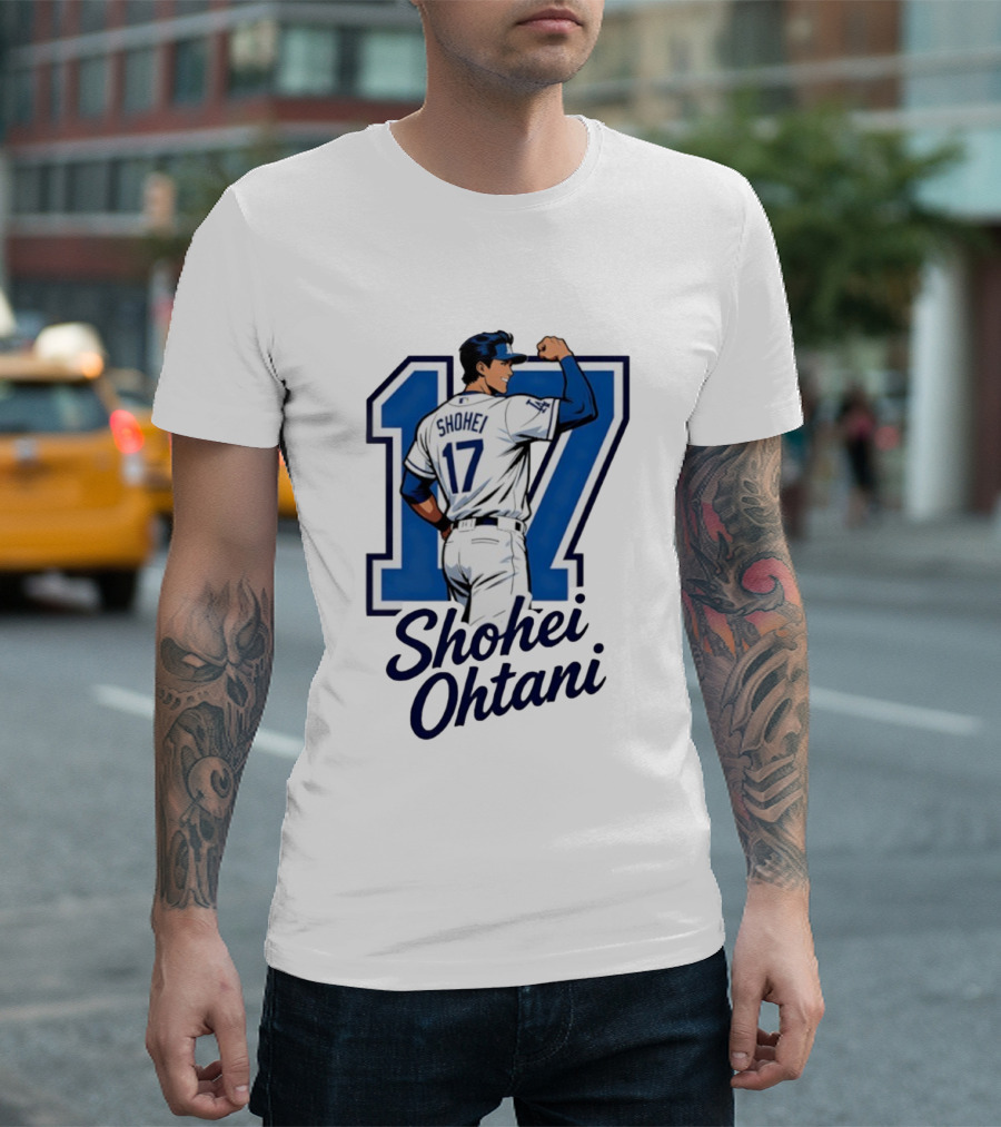 Shohei Ohtani 17 Los Angeles Dodgers Fan Gear T-Shirt