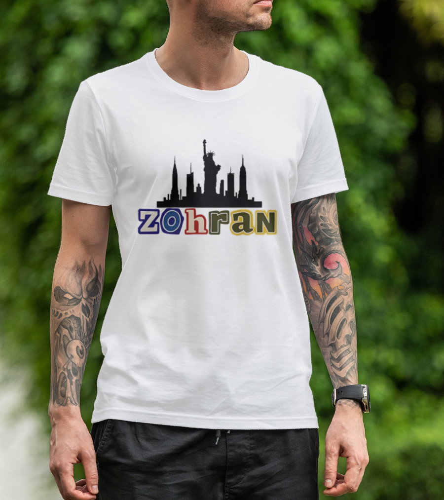 Zohran Mamdani NYC Skyline Statue Of Liberty T-Shirt