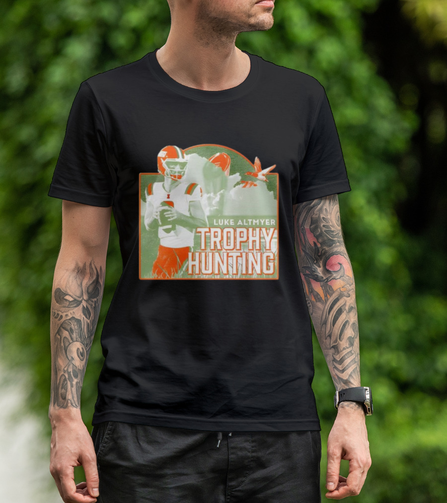 Luke Altmyer Illinois Trophy Hunting Quarterback Football T-Shirt