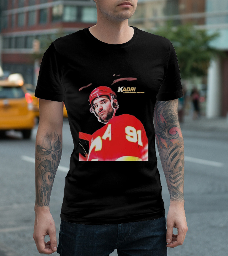 Kadri Calgary Hockey 91 Achievement Milestone T-Shirt