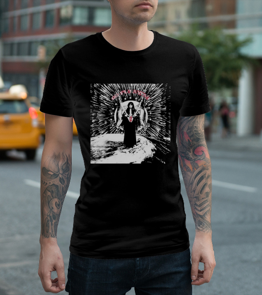 The Velveteers Go Fly Away Angel Wings Burst T-Shirt