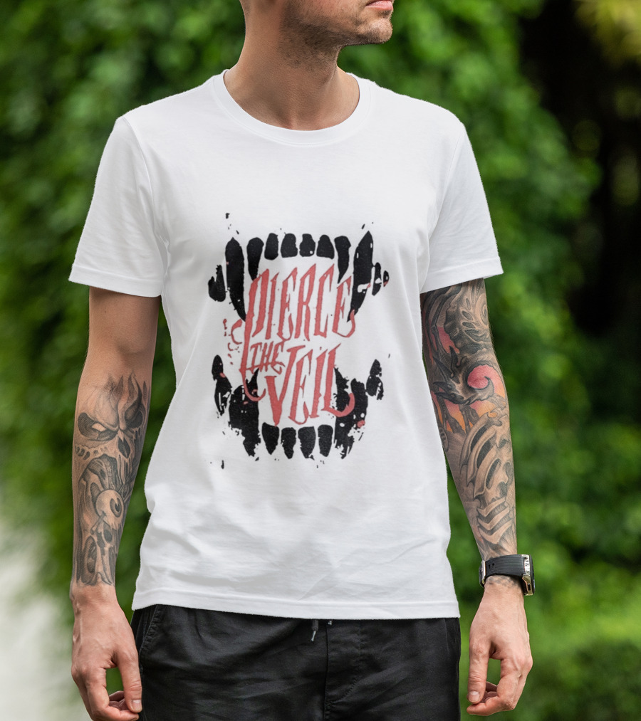 Pierce The Veil I Can’t Hear You World Tour 2026 Vintage Teeth Design T-Shirt