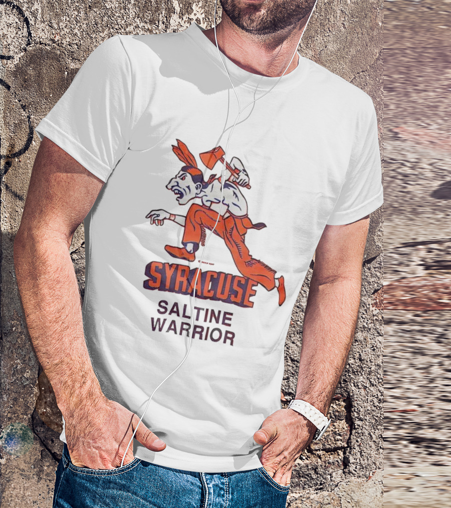 Syracuse Saltine Warrior Vintage Mascot Image T-Shirt