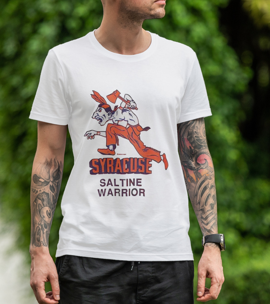 Syracuse Saltine Warrior Vintage Mascot Image T-Shirt