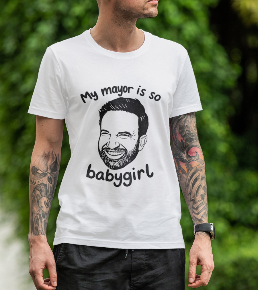 My Mayor Is So Babygirl Zohran Mamdani Big Face Smile T-Shirt