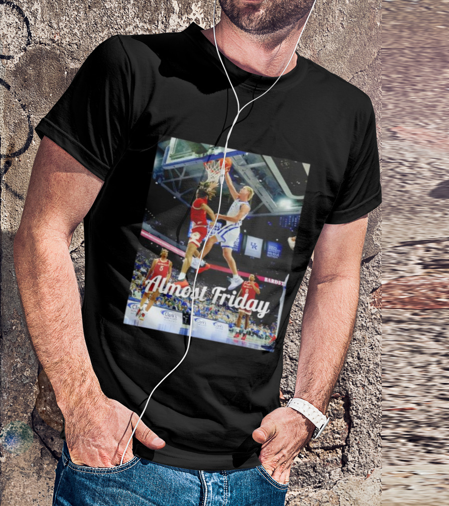 Kentucky Basketball Almost Friday Game Day Action T-Shirt