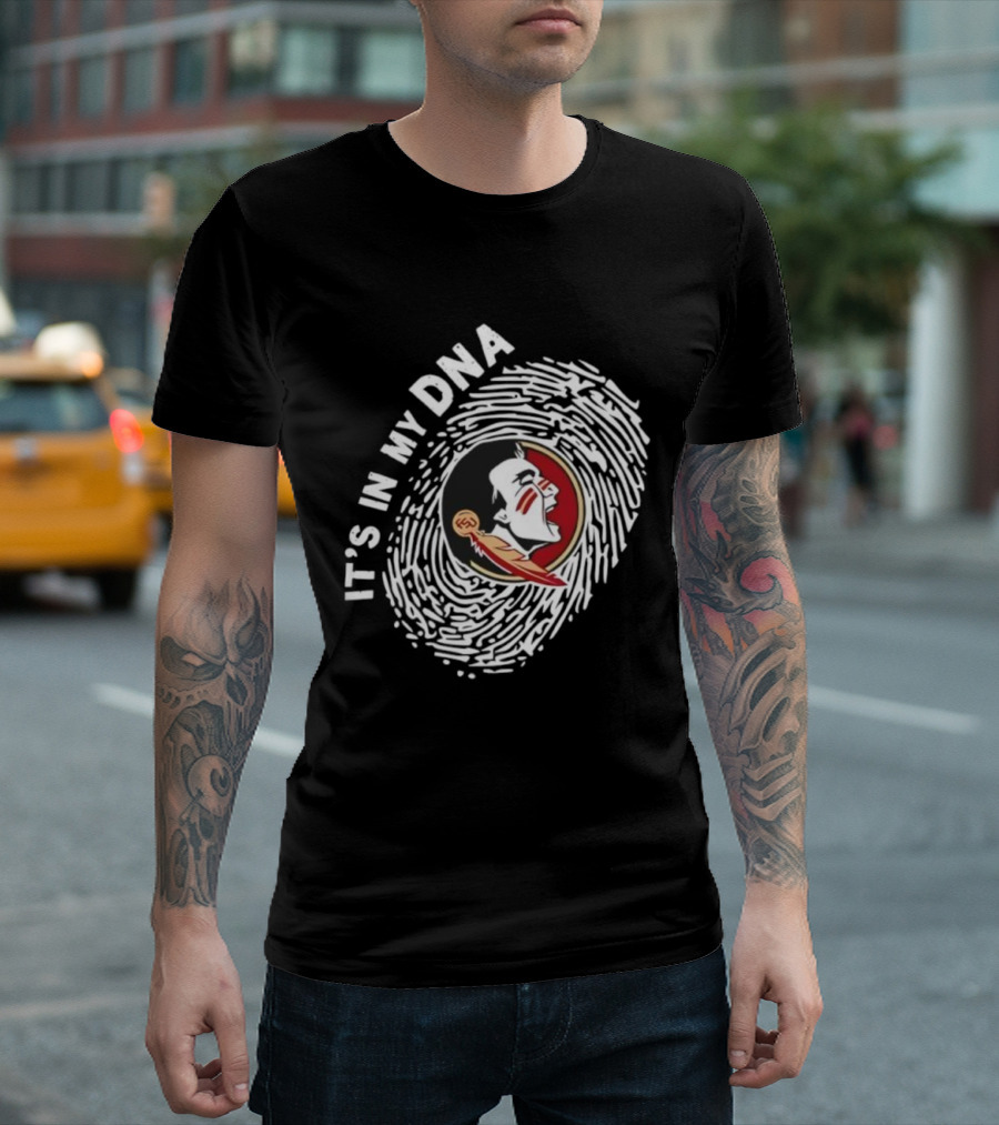 Florida State Seminoles It's In My DNA Fingerprint T-Shirt