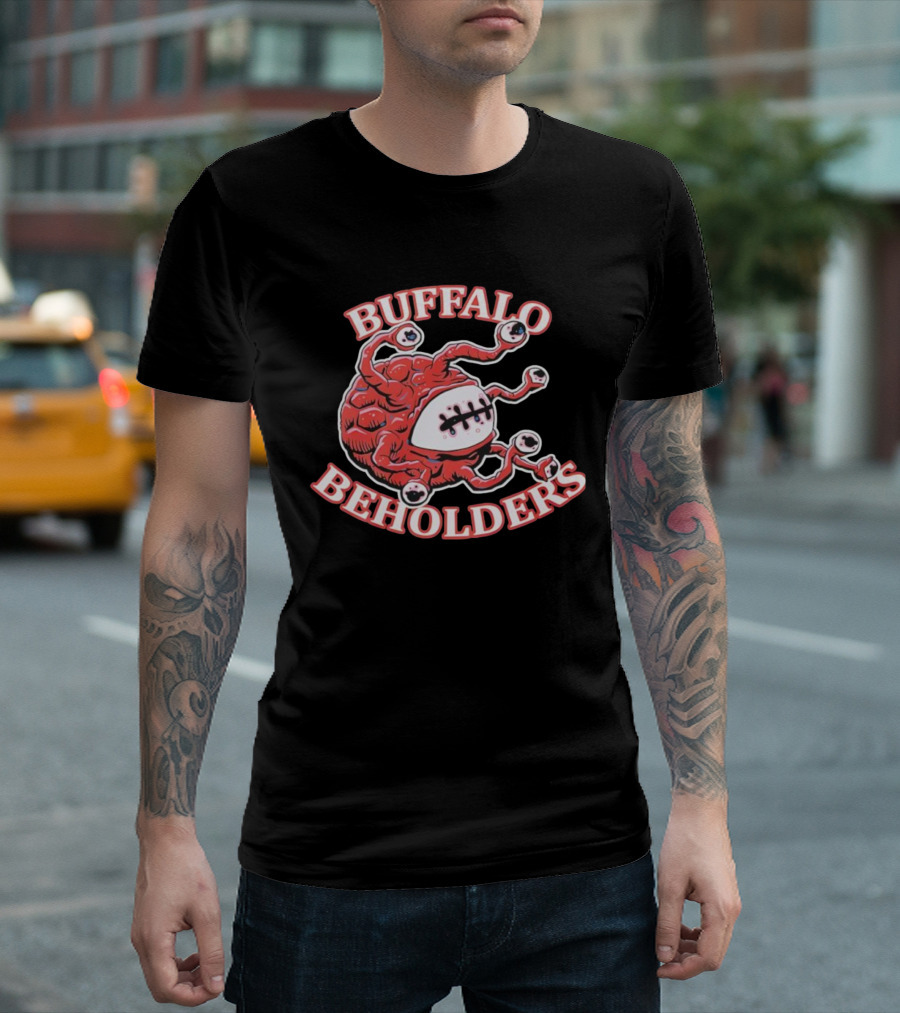 Buffalo Beholders Fantasy Team Eyeball Monster Graphic T-Shirt