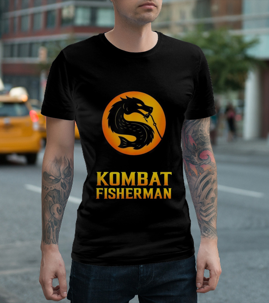 Kombat Fisherman Salmon Fishing Combat Gaming T-Shirt