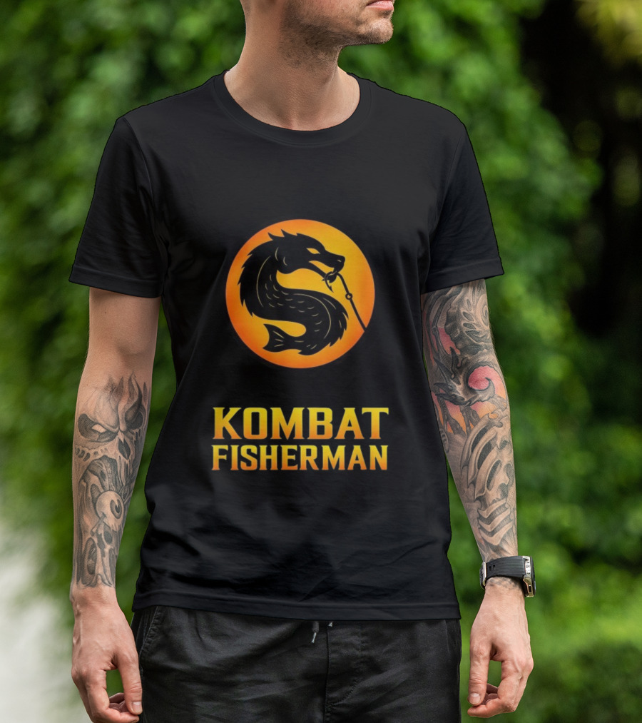Kombat Fisherman Salmon Fishing Combat Gaming T-Shirt