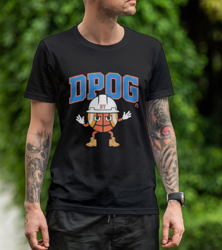 DPOG New York Hard Hat Basketball Character T-Shirt