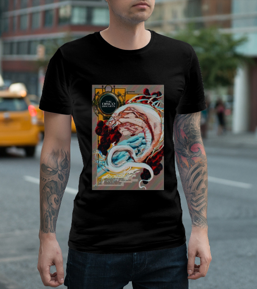 The Disco Biscuits Nov 8 2025 Washington DC Concert Event Snake Art T-Shirt