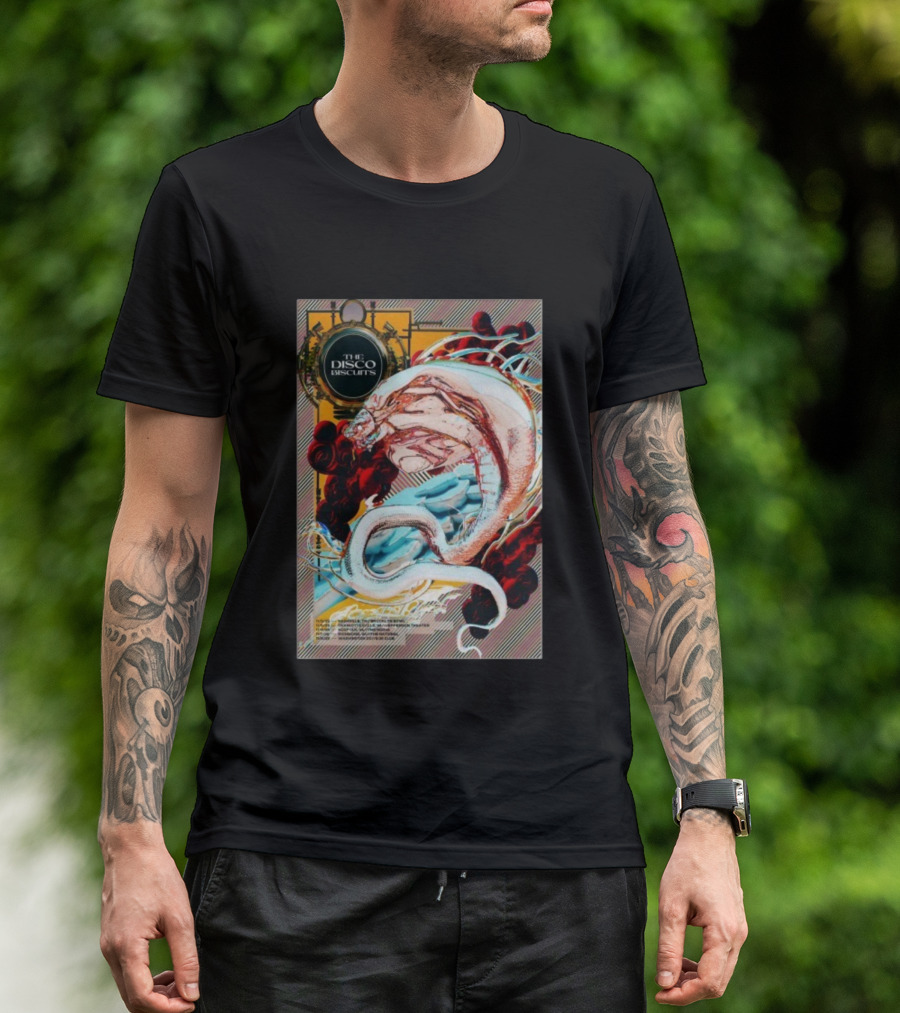 The Disco Biscuits Nov 8 2025 Washington DC Concert Event Snake Art T-Shirt