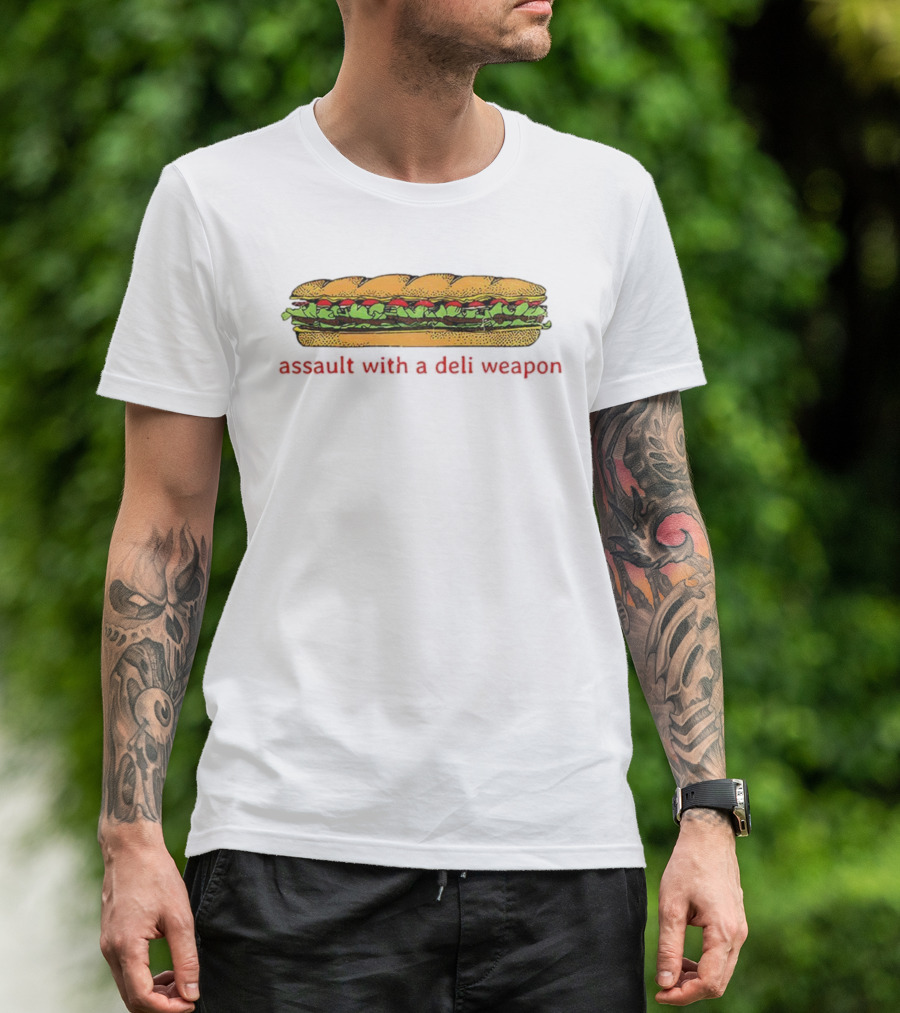 Assault With A Deli Weapon DC Sandwich Thrower Anti Ice Resist Sub Artistry T-Shirt