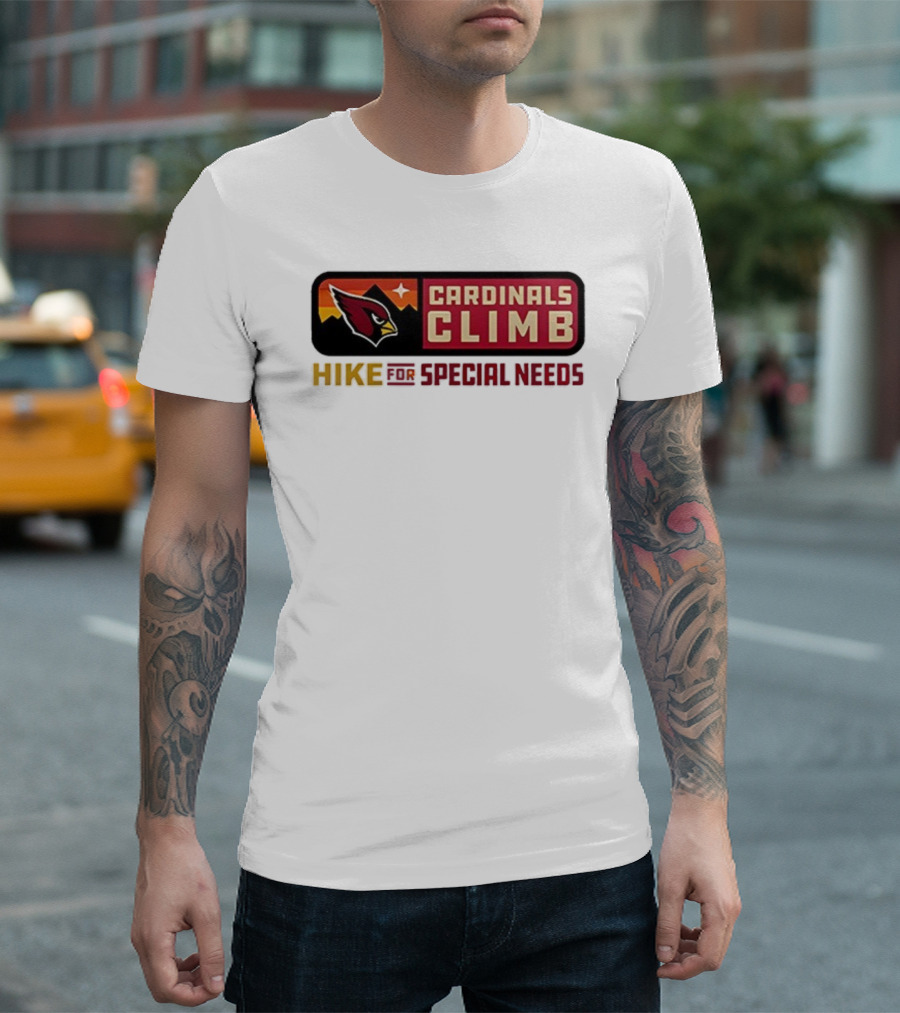 Cardinals Climb Hike For Special Needs 2025 Adventure T-Shirt
