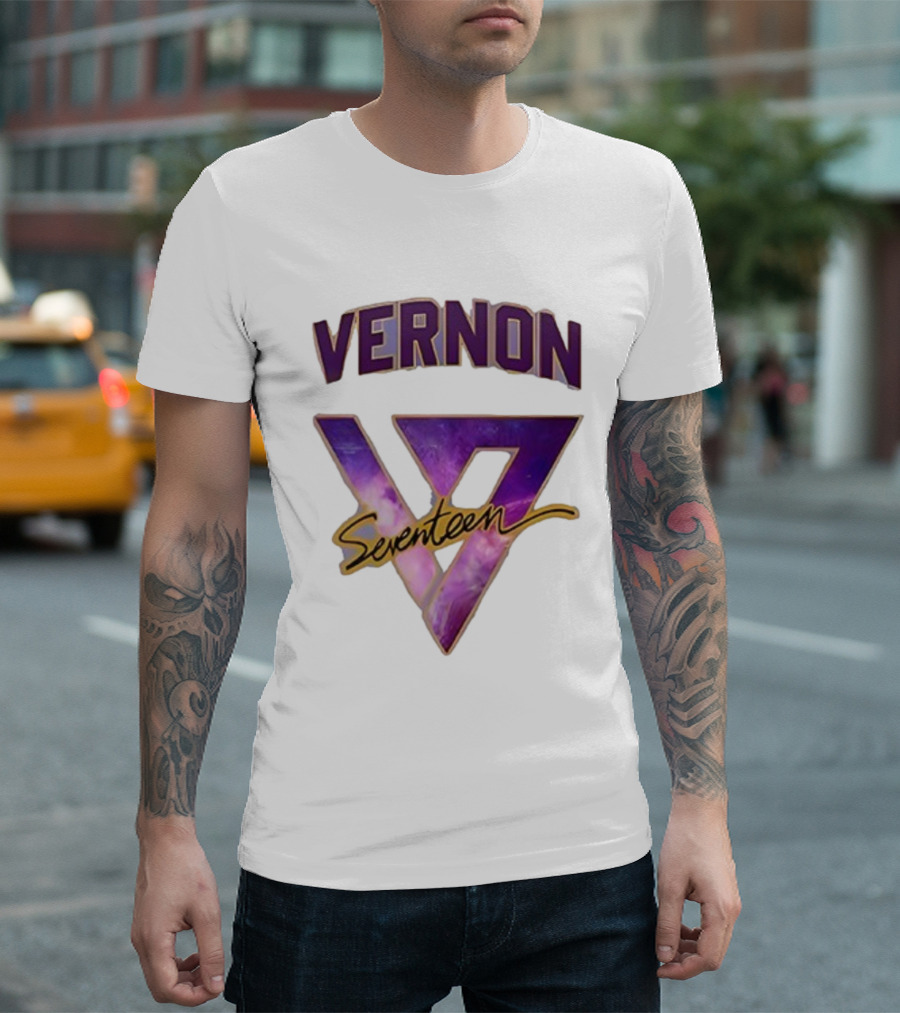 Seventeen World Tour Vernon Collaboration With Los Angeles Lakers T-Shirt