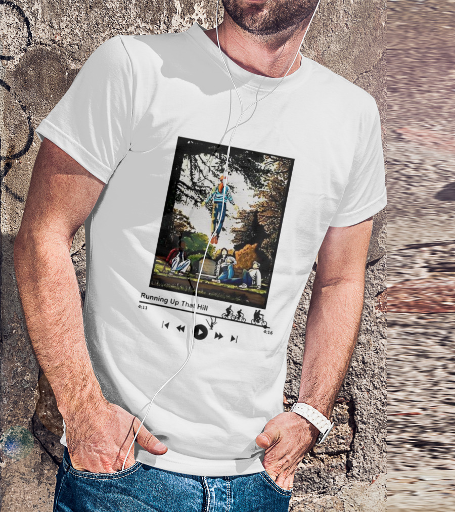 Max Mayfield Stranger Things Running Up That Hill Music Player Interface Scene T-Shirt