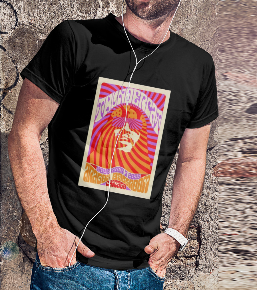 Thundercat November 2025 Aragon Ballroom Chicago Psychedelic Tour T-Shirt