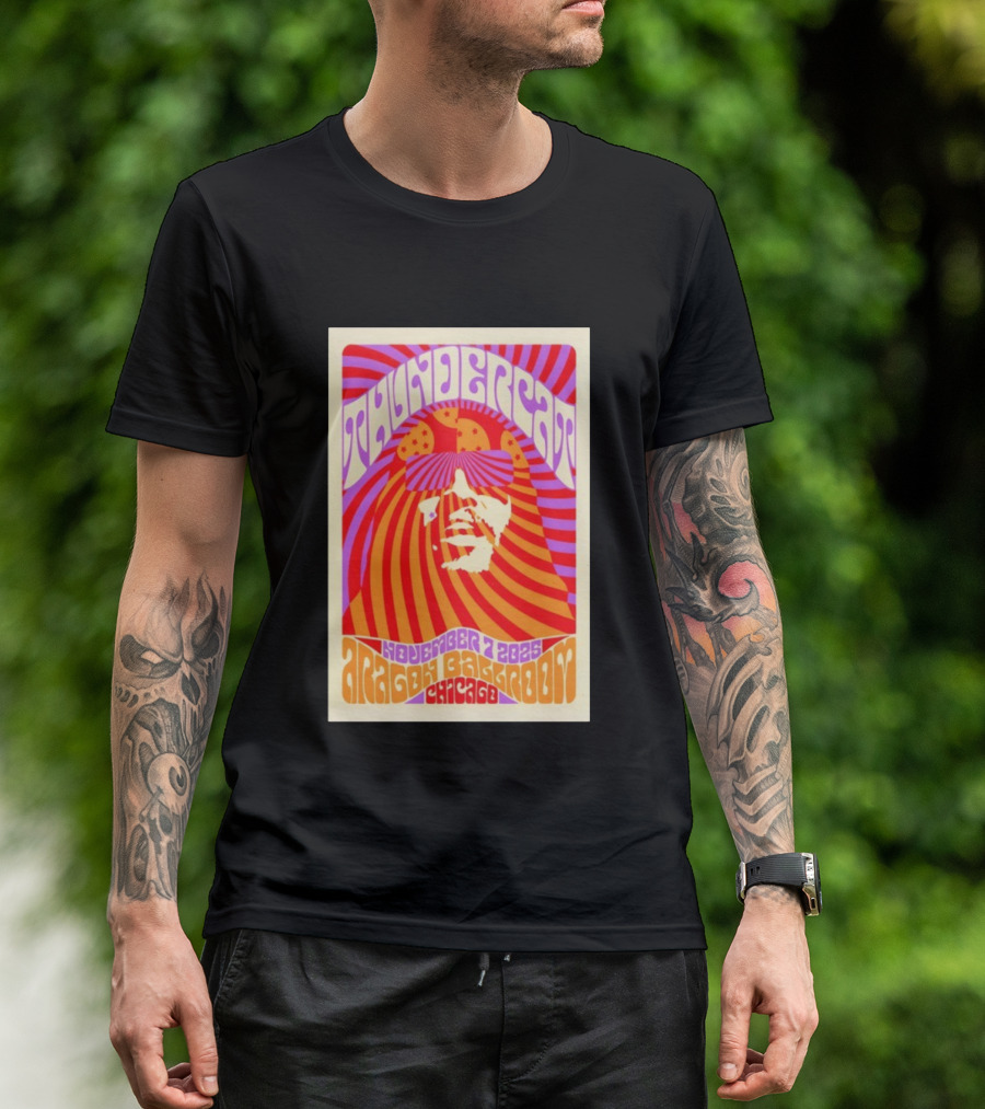 Thundercat November 2025 Aragon Ballroom Chicago Psychedelic Tour T-Shirt