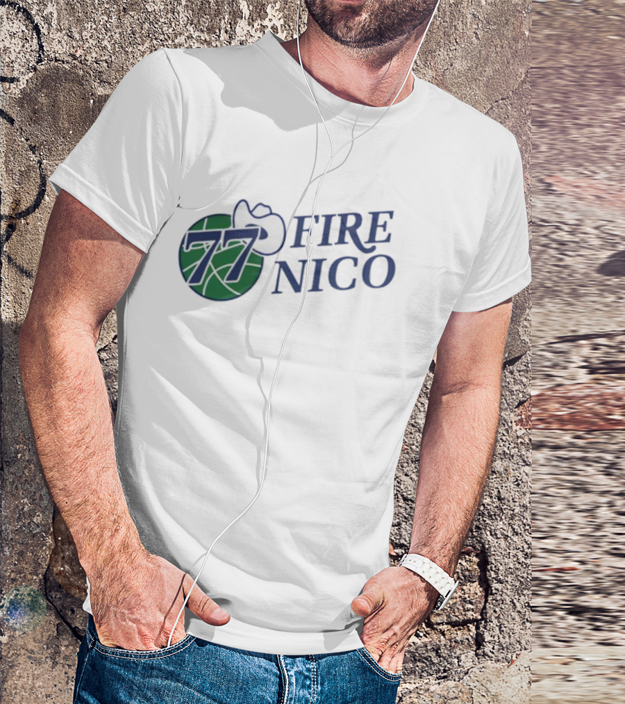 Fire Nico 77 Basketball Cowboy Hat T-Shirt
