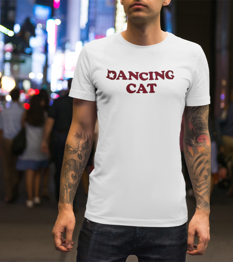 Dancing Cat Star Theme T-Shirt