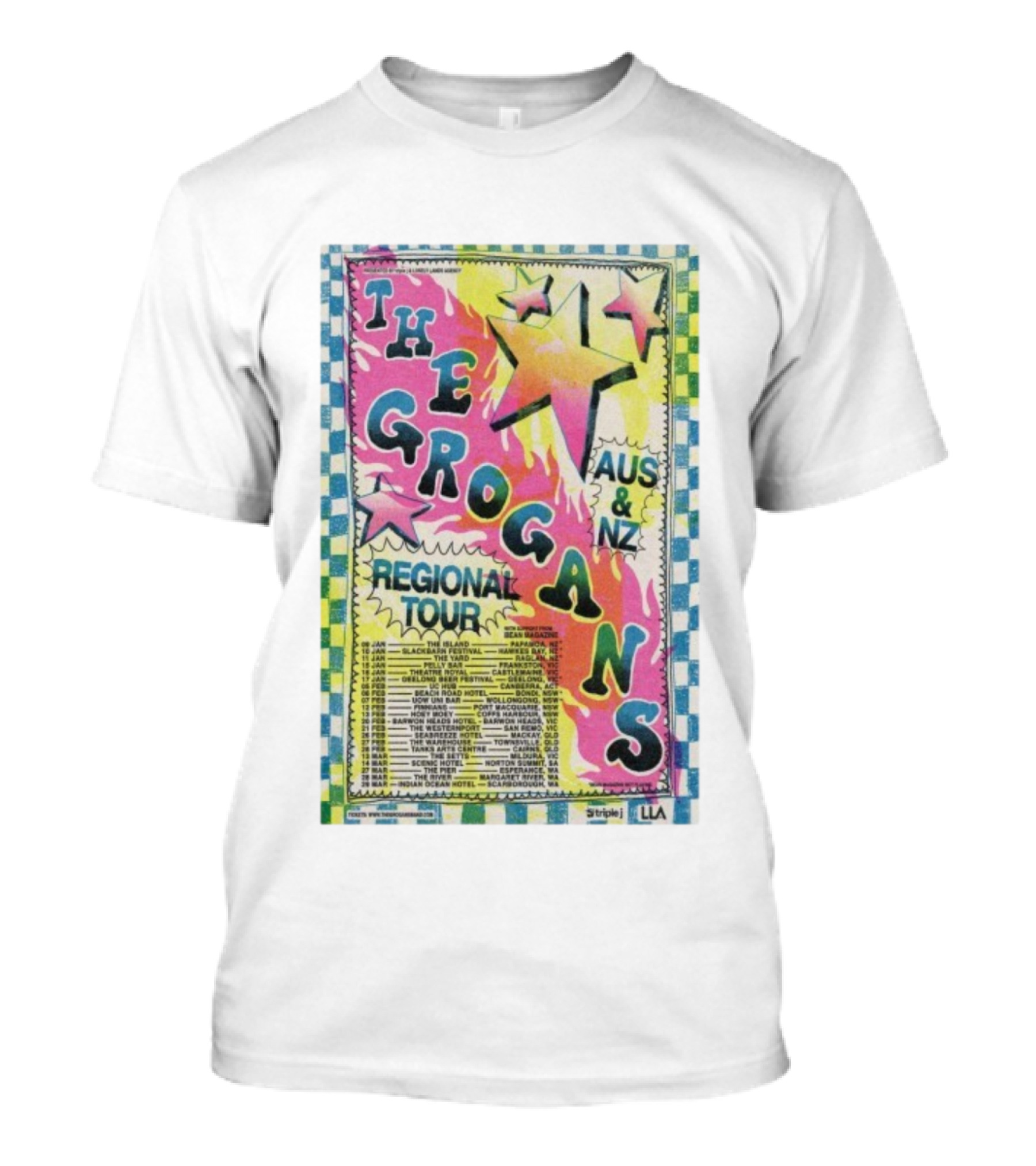 The Grogans AUS NZ Regional Tour Triple J 2026 T-Shirt