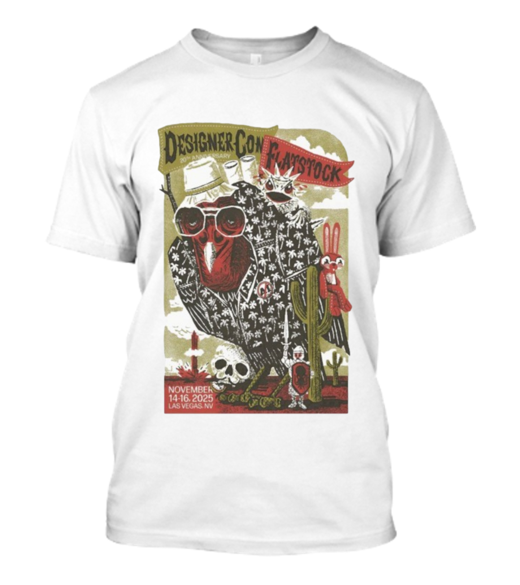 Flatstock 11 DesignerCon 20th Anniversary Las Vegas NV November 14-16 2025 T-Shirt