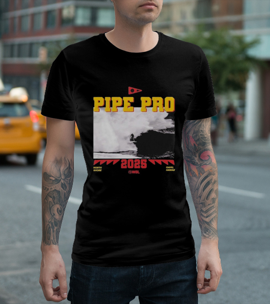 Florence Marine X Pipe Pro 2025 North Shore Oahu Hawaii WSL T-Shirt