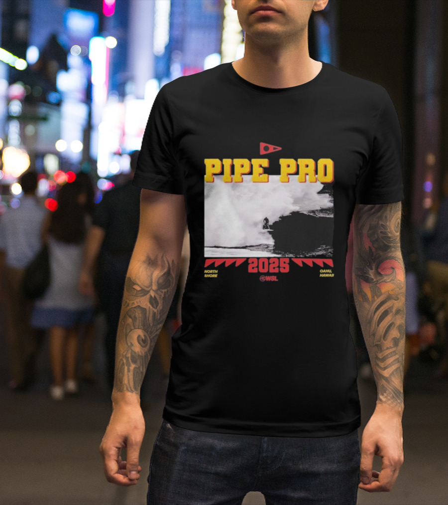 Florence Marine X Pipe Pro 2025 North Shore Oahu Hawaii WSL T-Shirt