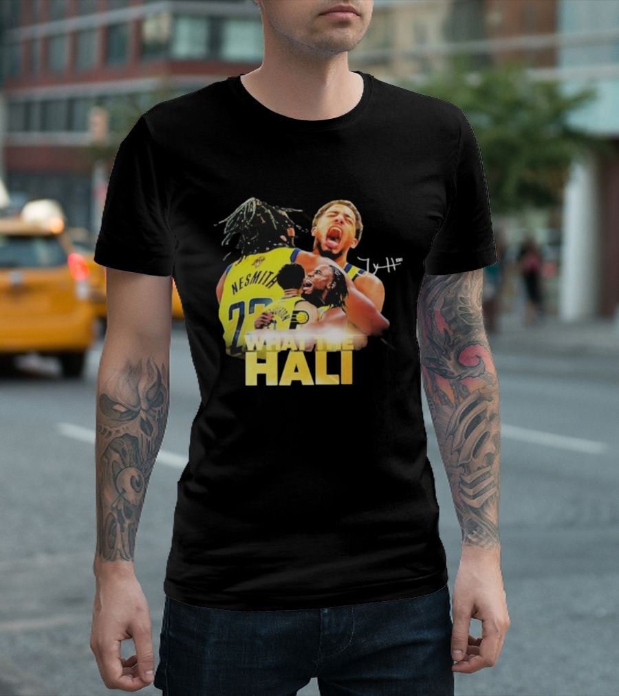 Tyrese Haliburton Hug Aaron Nesmith What The Hali Indiana Pacers 2025 T-Shirt