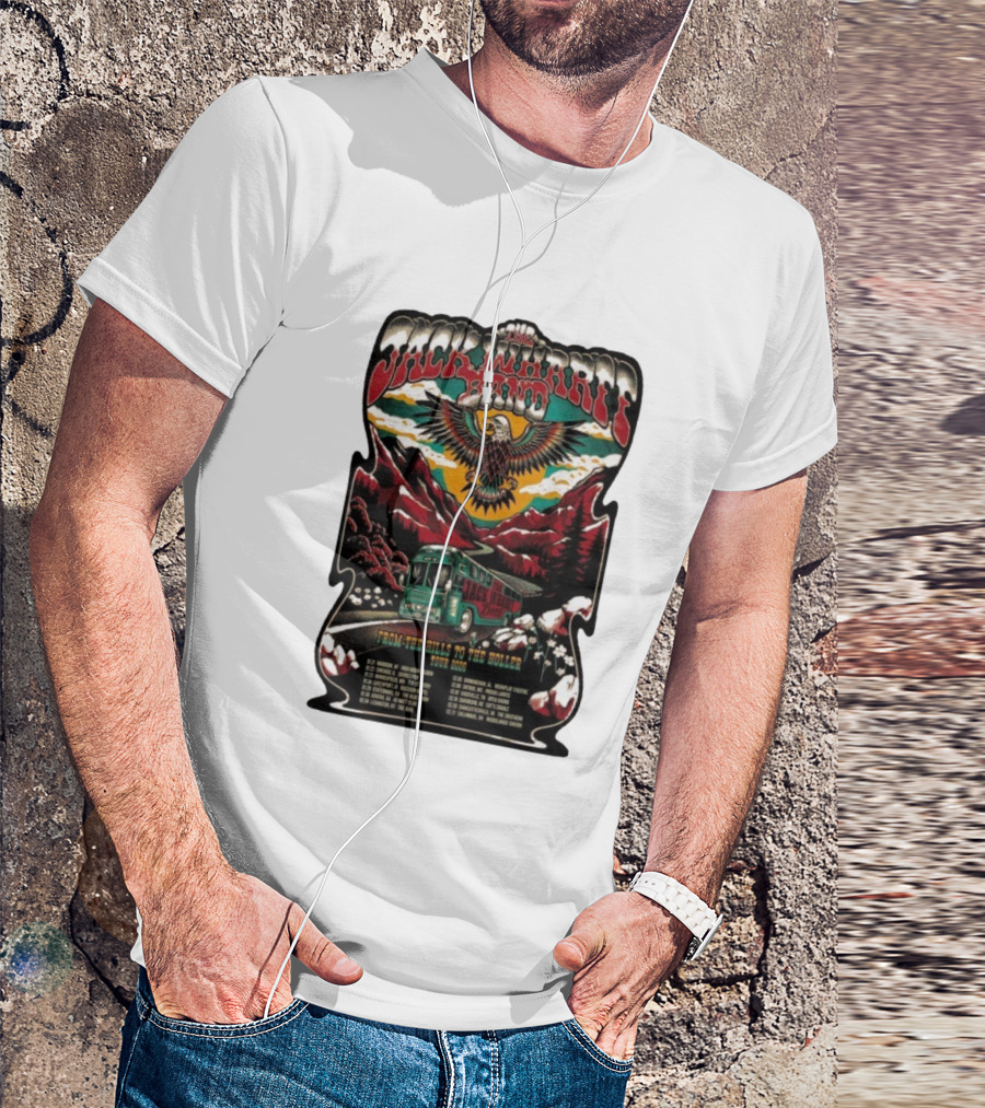 Jack Wharff Band From The Hills To The Holler Tour 2026 Eagle Mountain Bus Scene T-Shirt