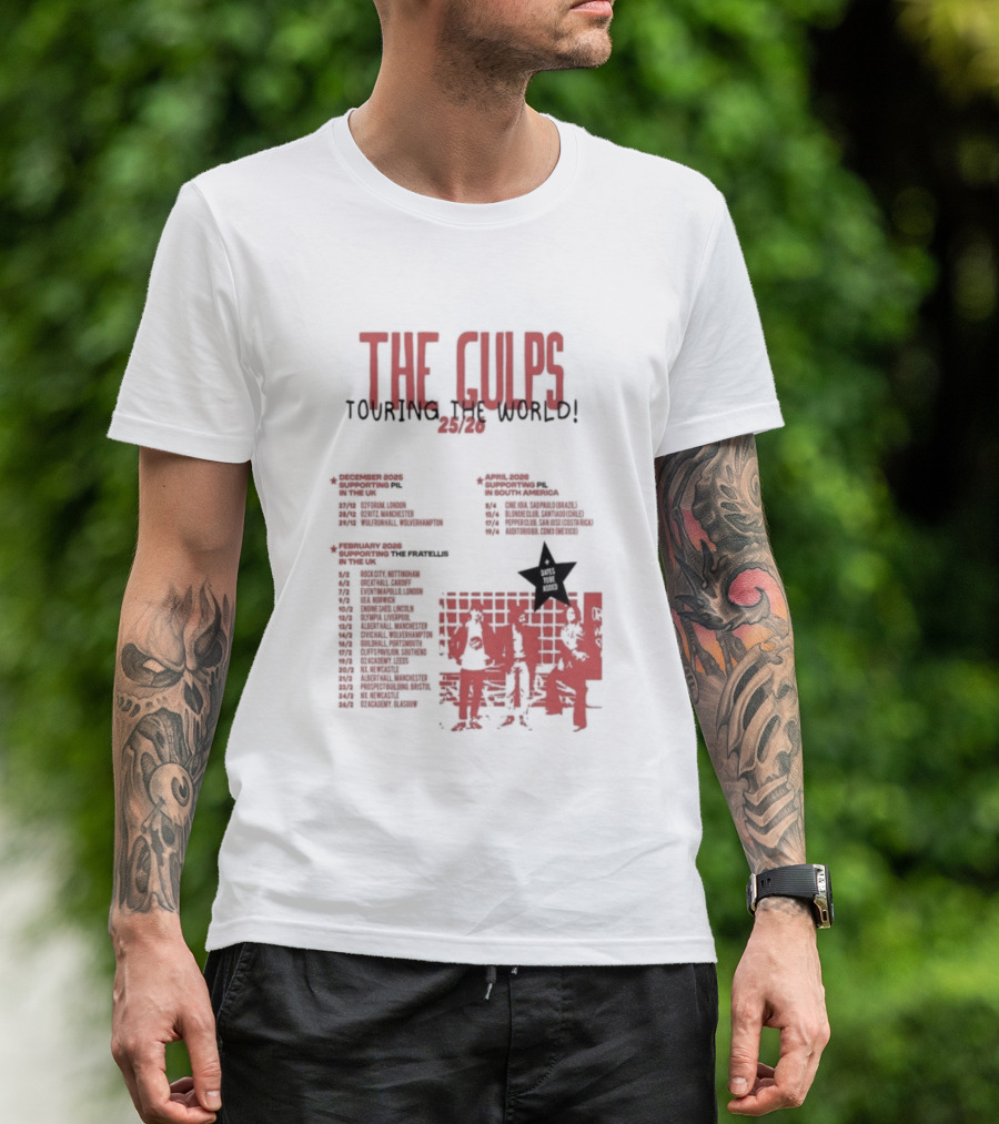 The Gulps Touring The World 2025-2026 Band World Tour Dates And Cities T-Shirt