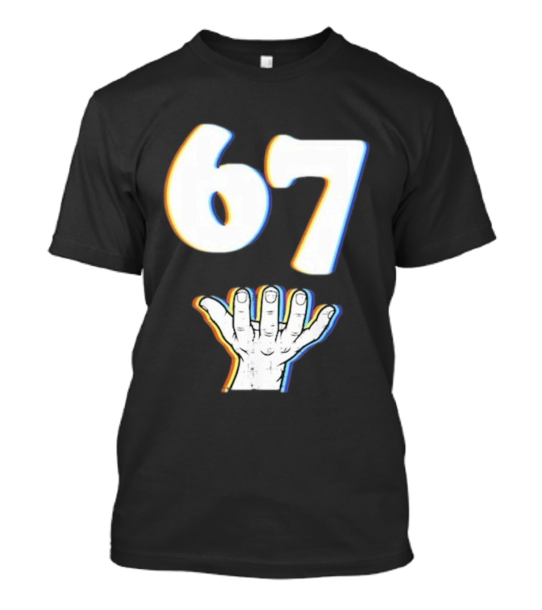 67 Meme Six Seven Hand Gesture T-Shirt